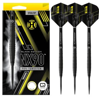 3er Set Steeldarts Harrows Black Edition NX90 QPS