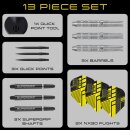 3er Set Steeldarts Harrows NX90 Parallel QPS