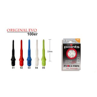 Spitzen Strong Dart Power Evo Points 100er Neongelb