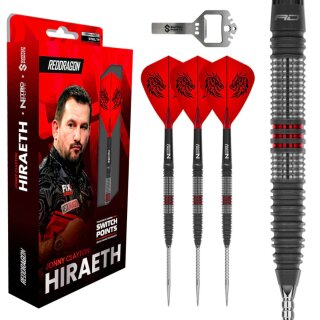 3er Set Steeldarts Red Dragon Jonny Clayton Hiraeth Switch Point 22 g