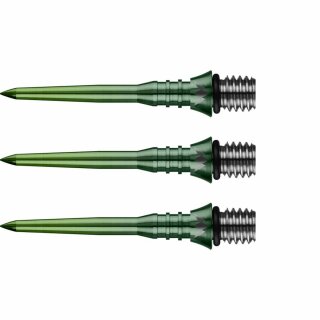 3x Mission Titan Pro Conversion Steel Dart Points - Grooved - Gradient Green 26mm X2623