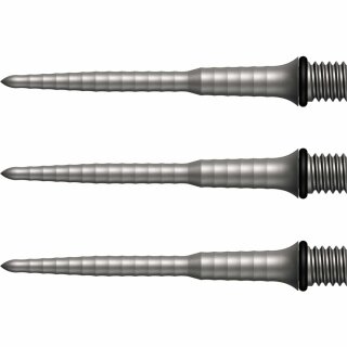 3x Mission Titan Ripple Conversion Steel Dart Points Silver 34mm