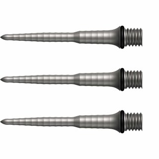 3x Mission Titan Ripple Conversion Steel Dart Points Silver 30mm