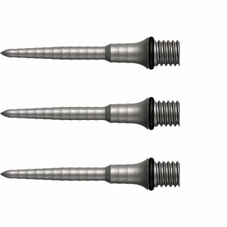 3x Mission Titan Ripple Conversion Steel Dart Points Silver 26mm