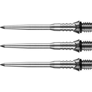 3x Mission Titan Pro Conversion Steel Dart Points - Grooved - Silver 34 mm X2573