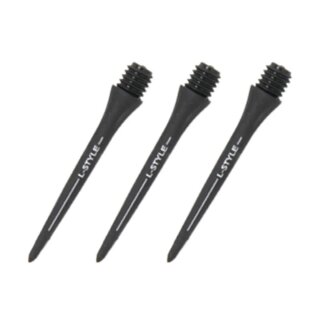 6x L-Style Hardlip Conversion Steel Dart Points Black 30mm