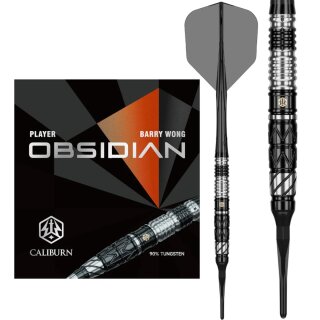 3er Set Softdarts Caliburn Players Obsidian Barry Wong 90% 21g