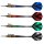 3er Set Softdarts Harrows Vivid Brass Green