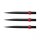 3x Red Dragon Dart Points Trident Black/Red 32mm X0395