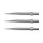 3x Red Dragon Dart Points Trident Silver 32mm X0364
