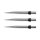 3x Red Dragon Dart Points Trident Silver/Black X0366