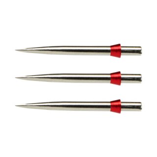 3x Red Dragon Dart Points Trident Silver/Red 32mm X0365