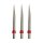 3x Red Dragon Dart Points Trident Silver/Red 32mm X0365