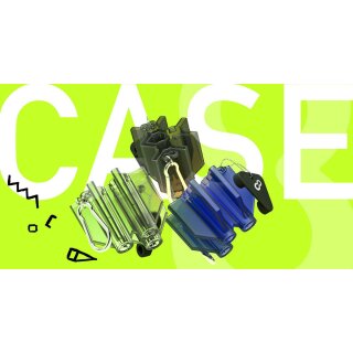 8 Flight Case Clear Black Boxed