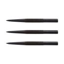 3x Winmau Black Knurled Points 8366B