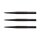 3x Winmau Black Knurled Points 8366B