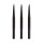 3x Winmau Black Knurled Points 8366B