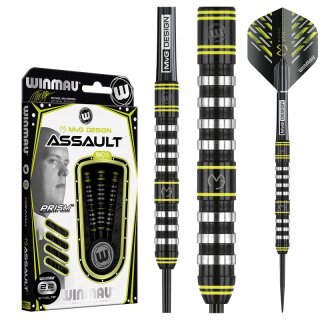 3er Set Steeldarts Winmau MvG Assault 23 g