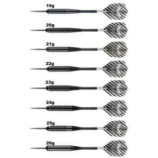 3er Set Steeldarts Harrows Black Arrow 25 g