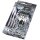 3er Set Steeldarts Harrows Silver Shark 22 g