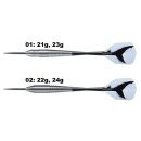 3er Set Steeldarts Harrows Silver Shark 23 g