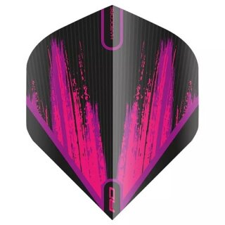 Dart Flights Red Dragon Hardcore Radical A pink/schwarz 6444