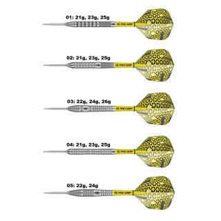 3er Set Steeldarts Target Bolide 01-23g