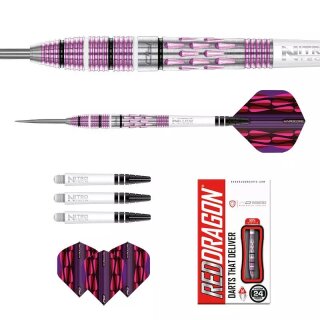 3er Set Steeldarts Red Dragon Artura Shocking Pink 26 g