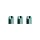 L-Style Premium Champagne Ring Aqua (3er Set)