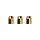 L-Style Premium Champagne Ring Gold (3er Set)