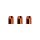L-Style Premium Champagne Ring Orange (3er Set)