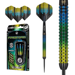 3er Set Steeldarts Winmau Firestorm 22 g