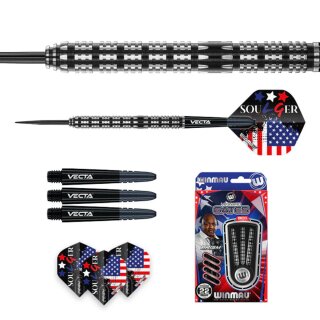 3er Set Steeldarts Winmau Leonard Gates Player Edition 24 g