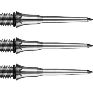 3x Mission Titan Pro Conversion Steel Dart Points - Smooth - Silver 26 mm X2475