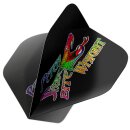 Dart Flights Red Dragon Hardcore Peter Wright Logo Standard Schwarz 6307