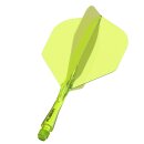 Winmau Fusion fluoro Yellow Inter - 28 mm