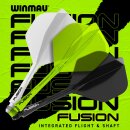 Winmau Fusion fluoro Yellow Inter - 28 mm