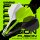Winmau Fusion fluoro Yellow M - 34 mm