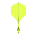 Winmau Fusion fluoro Yellow S - 22 mm