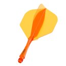 Winmau Fusion fluoro orange M - 34 mm