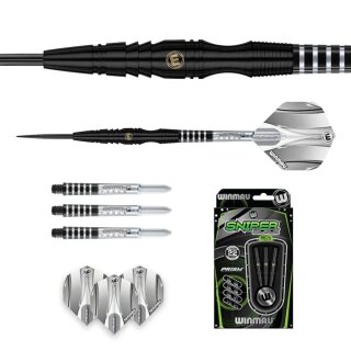 3er Set Steeldarts Winmau Sniper black