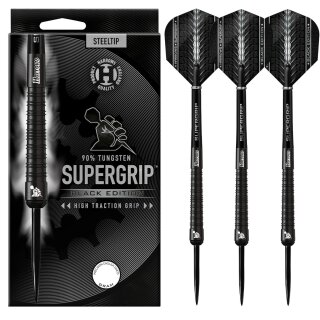 3er Set Steeldarts Harrows Supergrip Black Edition 30 g
