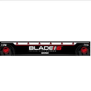 Winmau Dart Abwurflinie Schwarz Blade 6