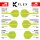 Target K-Flex neon gelb No 6 M - 33 mm