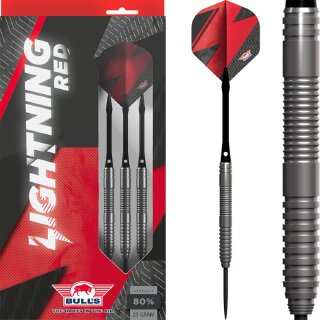 3er Set Steeldarts Bulls Lightning Red 25g