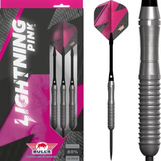 3er Set Steeldarts Bulls Lightning Pink