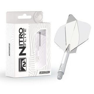 Red Dragon Nitro Flite No 2 white/clear