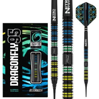 3er Set Softdarts Red Dragon Dragonfly 95 Black Parallel