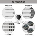 3er Set Steeldarts Target Chris Dobey Hollywood GEN 1 (SP) 24 g