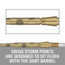 3xTarget Swiss Point Storm Onyx Gold 26mm 340132